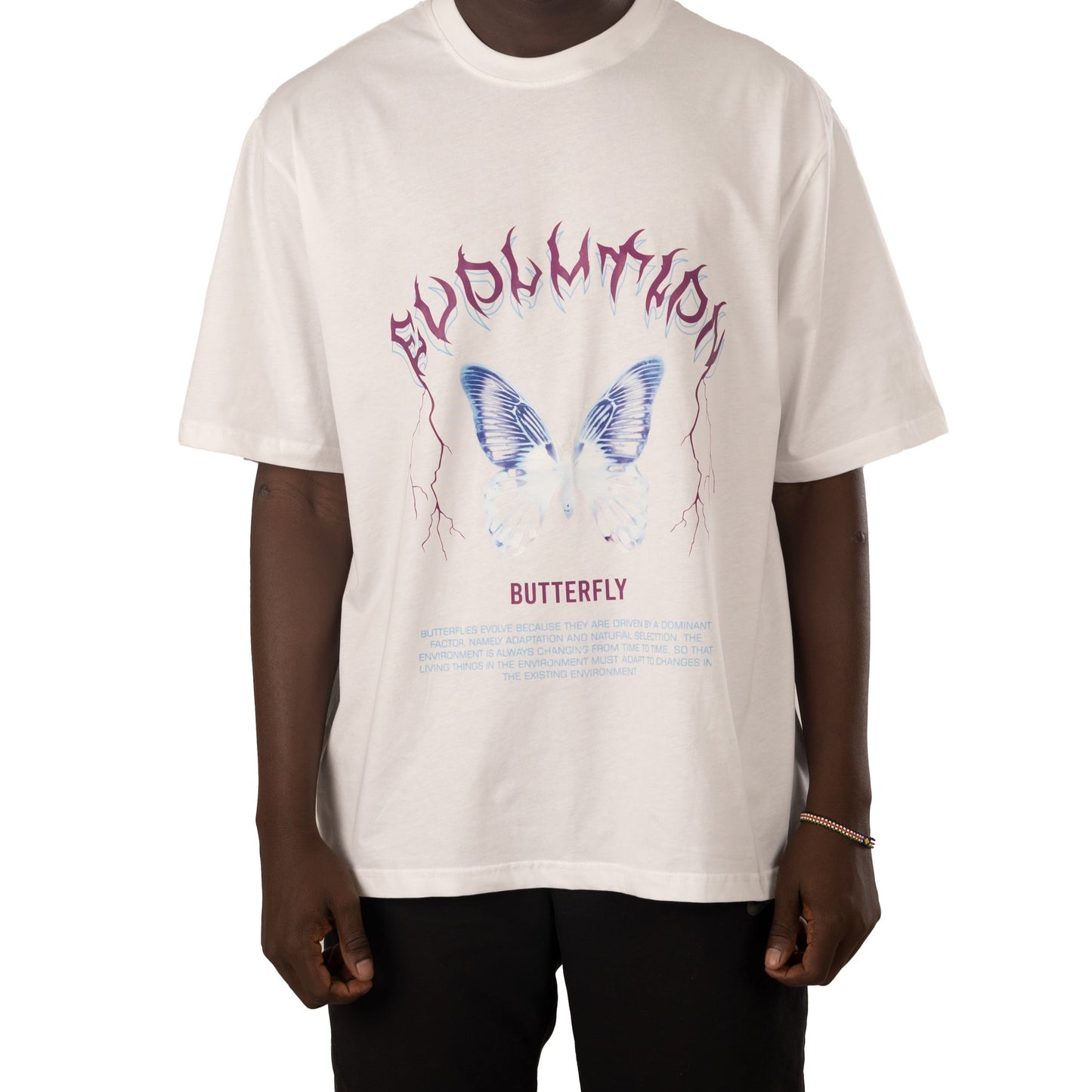 BUTTERFLY PRINT T-shirt White