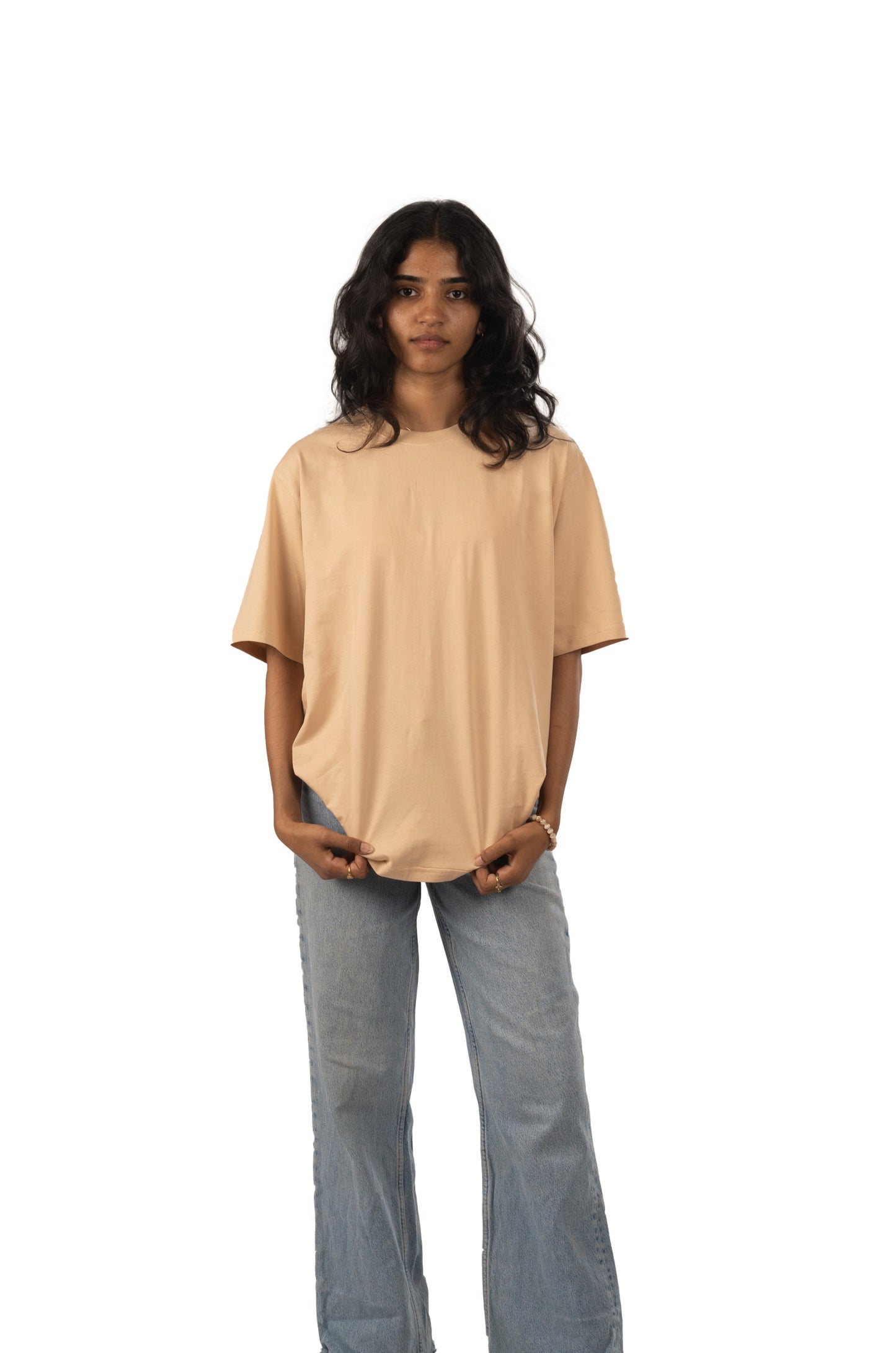 WORD PRINT T-Shirt Beige