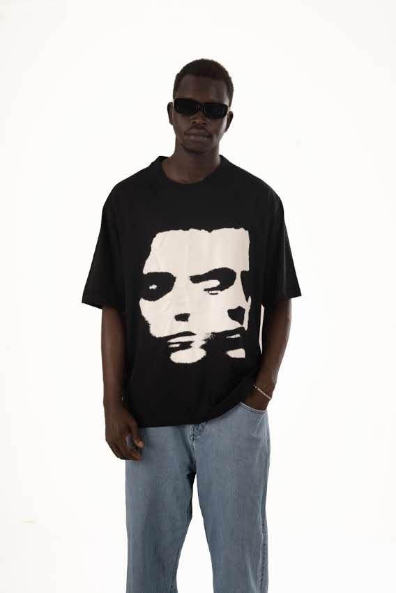 FACE PRINT T-Shirt Black