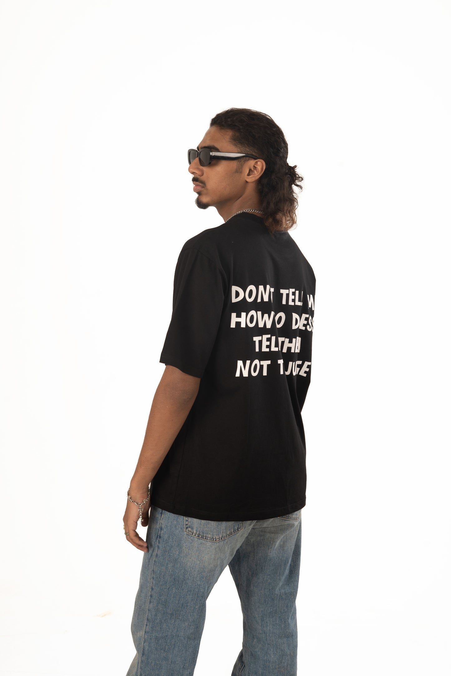 WORD PRINT T-Shirt Black